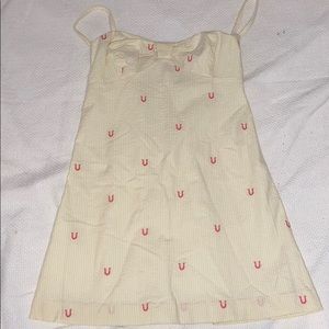 Sz 0 Yellow Seersucker Lily Pulitzer Dress